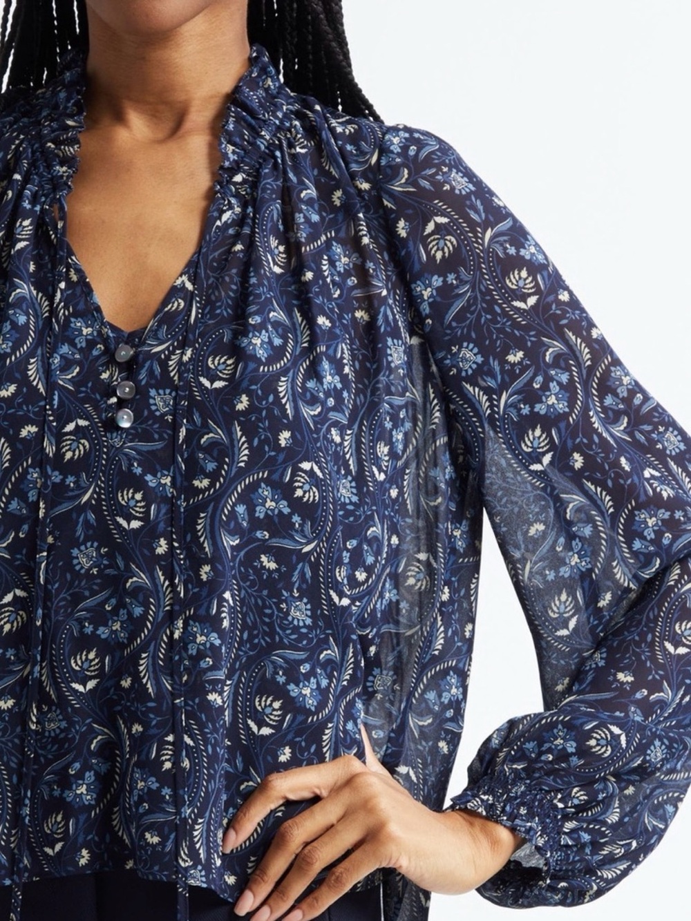 VEronica Beard NWTHickory Floral Blouse